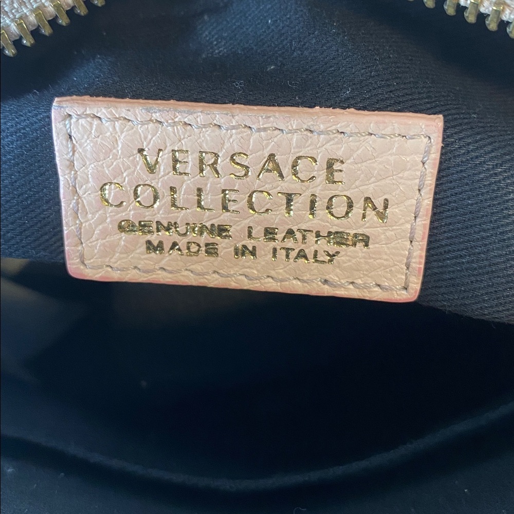 Versace Collection Blush Leather Crossbody Bag - Picture 10 of 14